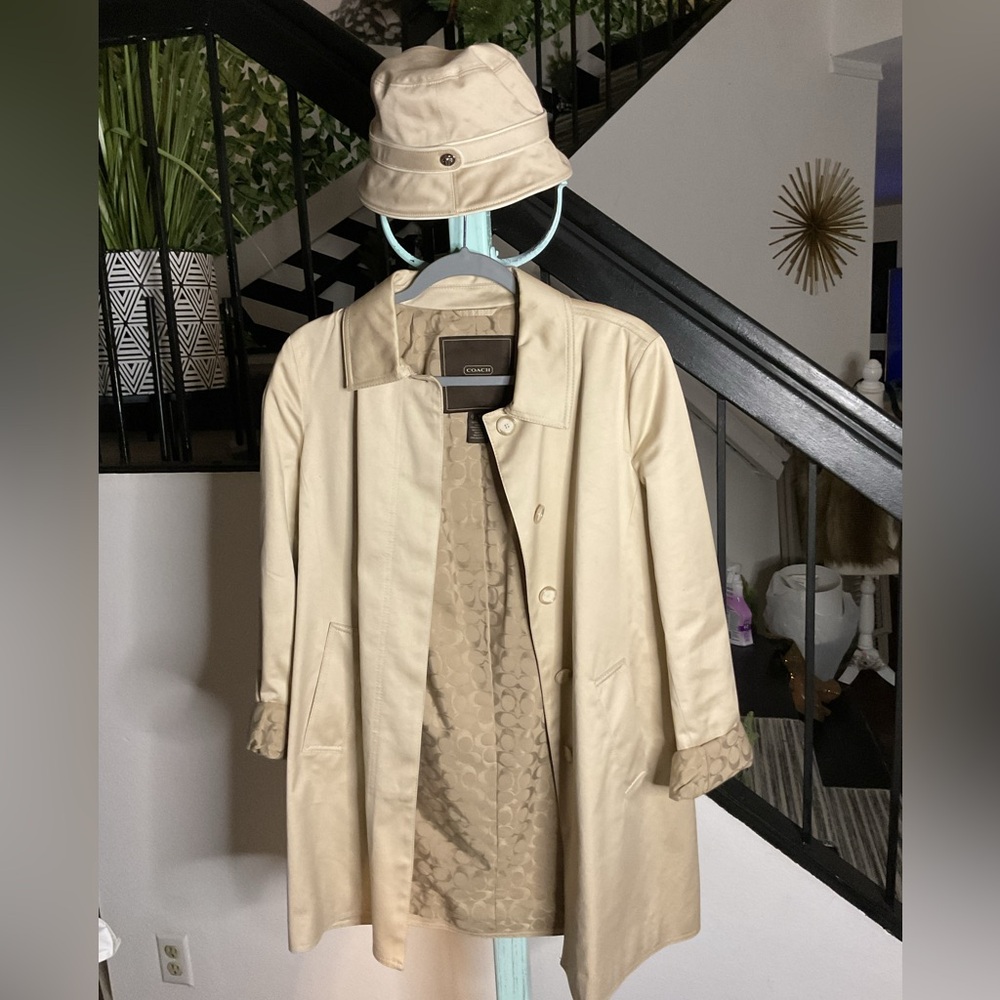 Beige Coach Jacket